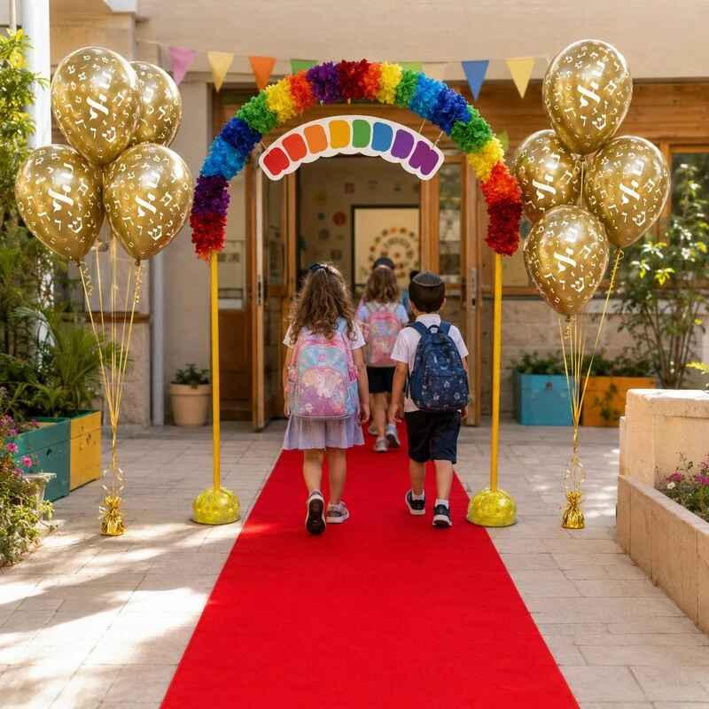 כניסה חגיגית לגן לקראת תחילת שנה