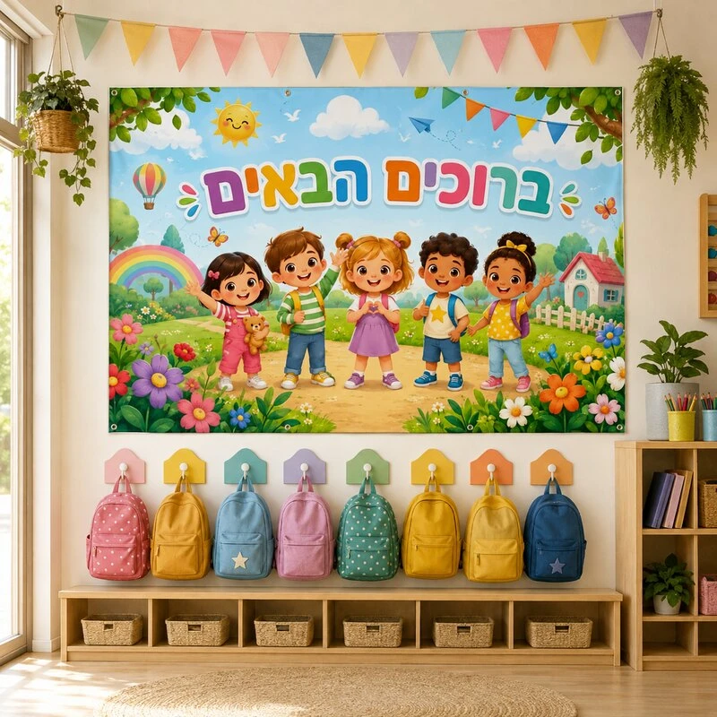 לוח תוכן מעוצב לקראת תחילת השנה