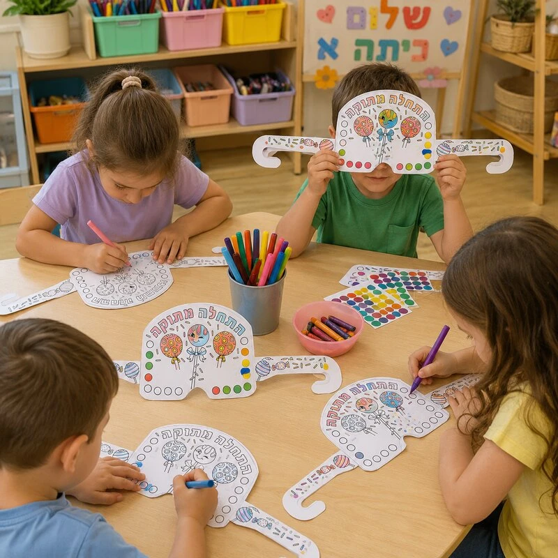 פעילות יצירה לילדים לתחילת שנה