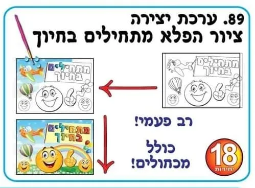 ערכת ציור הפלא מתחילים בחיוך
