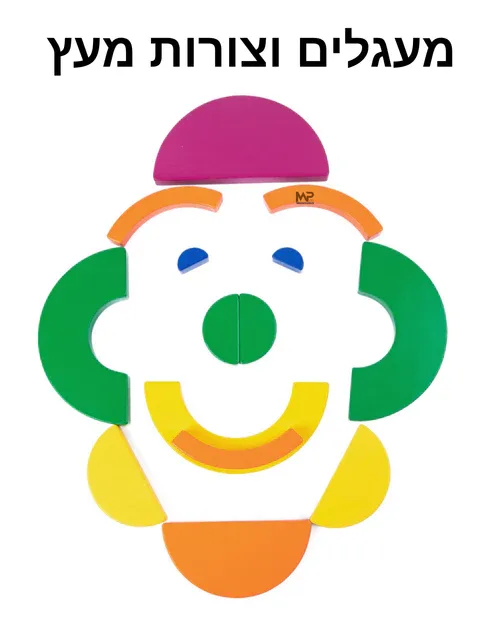 מעגלים וצורות מעץ - בניה לפי דגם