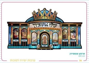 ארמון אושפיזין קישוט לסוכה עם תאורה