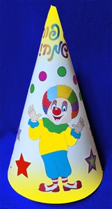 כובע ליצן לצביעה והרכבה