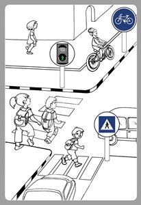 יצירה זהירות בדרכים עם מדבקות 36 יחידות