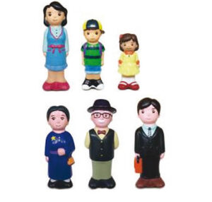 סט דמויות משפחה רך