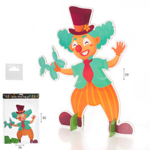 ליצן קשיח עומד לקישוט השולחן 50X36 ס"מ