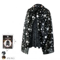 גלימת כוכבים שחורה כ 70 ס"מ