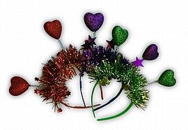 קשת לבבות גליטר שלישייה