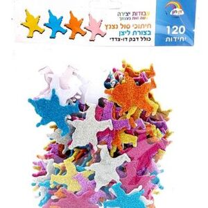 חיתוכי סול ליצן נוצץ עם דבק 120יחי