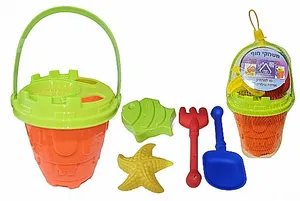 סט ברשת דלי טירה - 6 ילקים