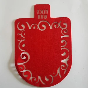 קישוט סביבון אדום 4 יח