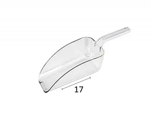 כף פלסטיק שקופה 12 יח' גודל 17