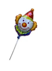 בלון על מקל ליצן מארז 20 יחידות