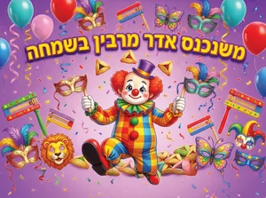 שימשונית משנכנס אדר מרבין בשמחה 80/100