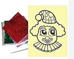 דף גירוד נוצץ 10 ערכות בחבילה