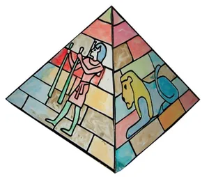 פירמידה בתלת מימד לצביעה 36 יח'