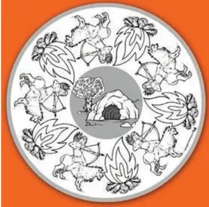 יצירה מנדלה ל"ג בעומר 36 יח