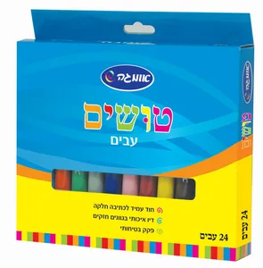 12 טושים עבים | אומגה - חומרי יצירה
