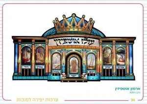ארמון אושפיזין קישוט לסוכה עם תאורה