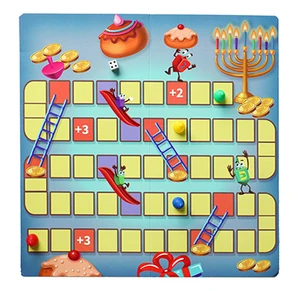 משחק סולמות וחבלים  משחק לוח לחנוכה