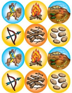 מדבקות סמלי לג בעומר 10דף