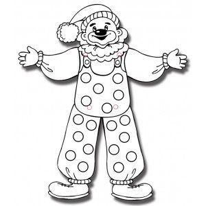 יצירה ליצן לצביעה