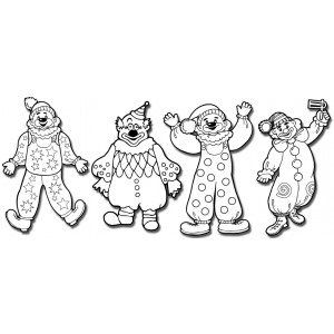 יצירה ליצנים לצביעה