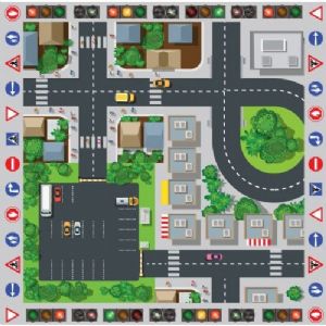 שטיח שמשונית כבישים 1.5 על 1.5