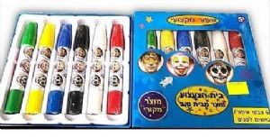 איפור 6 צבעים טושים לפנים (באישור משרד הבריאות)