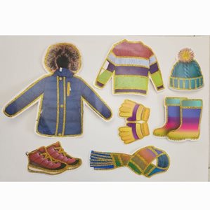 חיתוכי קיר בגדי חורף