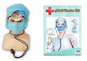 סט רופא הכולל : כובע, סטטוסקופ, מסיכה